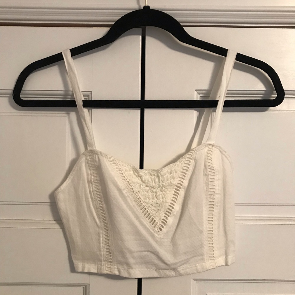 Off-White Crop Top from Urban Outfitters
